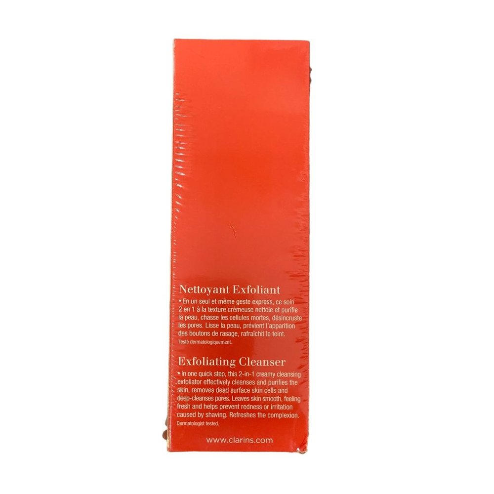 Clarins by Clarins Men 2 in 1 Exfoliating Cleanser 4.4 oz New in Box - Picture 4 of 7